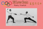 (NZ19-014 )  Fencing  , 1900 Paris  , Olympic Games , Postal Stationery-Postsache F - Sommer 1900: Paris