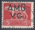 1945-47 TRIESTE AMG VG USATO IMPERIALE 5 LIRE - RR10087-2 - Used