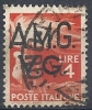 1945-47 TRIESTE AMG VG USATO DEMOCRATICA 4 LIRE - RR10088-4 - Gebraucht