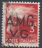 1945-47 TRIESTE AMG VG USATO DEMOCRATICA 3 LIRE - RR10088 - Gebraucht