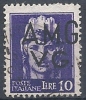 1945-47 TRIESTE AMG VG USATO IMPERIALE 10 LIRE - RR10088-4 - Used