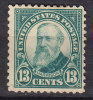 United States 1926 Mi. 275 PA     13 C Benjamin Harrison Perf. 11 MH* - Nuovi