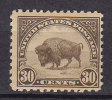 United States 1923 Mi. 281 PA     30 C Bison Buffalo Perf. 11 MH* - Unused Stamps