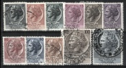 Italia 1953-54, Siracusana Ruota (o), Giro Completo 11 Valori - Colecciones