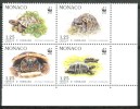 1991 Monaco WWF Fauna Tartarughe Turtles Tortues Set MNH** B466 - Schildkröten