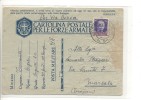 $3-2061 1941 FRANCHIGIA AEREA CERNA GORA POSTA MILITARE 91. - Montenegro