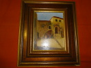 Tableau - Signé C. Roma - Maison De Provençale - Format Hors Cadre 18 X 14 Cm - Oelbilder
