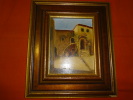 Tableau - Signé C. Roma - Maison De Provençale - Format Hors Cadre 18 X 14 Cm - Oils