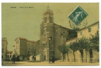 Carte Postale Ancienne Polychrome Aude Sigean 190 8 Place De La Mairie - Sigean