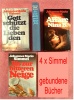 4 Johannes Mario Simmel Bücher - Gebundene Ausgaben - Gott Schützt Die Liebenden , Affäre Nina B. - Empaques