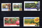 Australia 2012 Farming Set Of 5 MNH - Dairy, Pineapples, Wine, Apples, Sunflowers - Nuevos