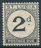 ST LUCIA  1933 POSTAGE DUES  2 PENCE SC# J4 FRESH VF OG LH KEY STAMP - St.Lucie (1979-...)