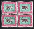 Italia Segnatasse 1984/92 "Stelle"  Quartina   £. 900 Usato Sicuro - Postage Due