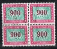 Italia Segnatasse 1984/92 "Stelle"  Quartina   £. 900 Usato Sicuro - Postage Due