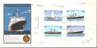 Tristan Da Cunha 1979 Ship QE2 Visit Set On Unaddressed Crew Signed FDC - Tristan Da Cunha