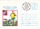 RUGBY WORLD CUP, ROMANIA ZIMBAGWE GAME, 1987, COVER STATIONERY, ENTIER POSTAL, OBLITERATION CONCORDANTE, ROMANIA - Rugby