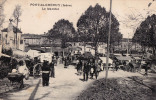 PONT-DE-CHÉRUY : LE MARCHÉ - TRÈS BELLE ANIMATION ! - CARTE POSTALE VOYAGÉE En 1929 (k-564) - Pont-de-Chéruy