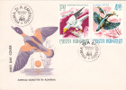 ANIMALS PROTECTED IN ROMANIA, 1977, COVER FDC, ROMANIA - Swans