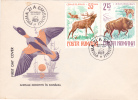 ANIMALS PROTECTED IN ROMANIA, CYGNES, 1977, COVER FDC, ROMANIA - Cygnes