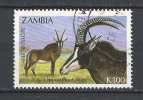 Zambia 1992 - Fauna, Antilope 100 K.  Y&T 561  Mi. 606  Used, Oblitéré, Gest. - Zambia (1965-...)