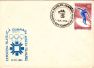 WINTER OLYMPIC GAMES, SARAJEVO, 1984, SPECIAL COVER, OBLITERATION CONCORDANTE, ROMANIA - Hiver 1984: Sarajevo