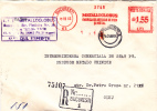IRON AND METALS FACTORY, VERY RARE, 1968, REGISTRED COVER, METER MARK ON COVER, ROMANIA - Machines à Affranchir (EMA)