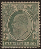 STRAITS SETTLEMENTS 1903 1c KEVII SG 123 HM WW144 - Straits Settlements