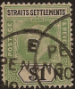 STRAITS SETTLEMENTS 1902 $1 KEVII SG 119 U WW142 - Straits Settlements