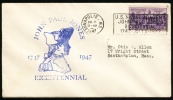 1947 USA Cover. John Paul Jonec 1747 - 1947 Bicentennial.  (H05c153) - Marcophilie