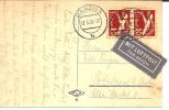 Dzg056/  Michel Nr. 251 (Paar) Auf Luftpostkarte - Storia Postale