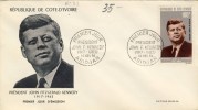 FDC COTE D'IVOIRE 1964 KENNEDY # PRESIDENT USA # - Kennedy (John F.)