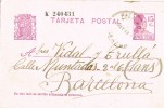 Entero Postal Palamos (Gerona) 1933. Republica - 1931-....