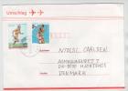 Japan Cover With Topic Stamps Sent To Denmark - Briefe U. Dokumente