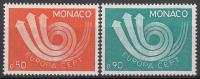 Europa, Monaco Sc866-7 Post Horn & Arrows, MH (Hinged) - 1973