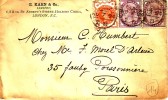 GRANDE BRETAGNE.JUBILE.ENVELOPPE AVEC TIMBRES.1894. - Storia Postale