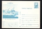 WIND MILLS, MUSEUM, 1988, CARD STATIONERY, ENTIER POSTAL, UNUSED, ROMANIA - Moulins