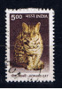 IND+ Indien 2000 Mi 1759 Katze - Usados