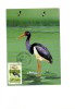 BC61941 Stork Black Cigogne Animaux Animals Maximum Carte Maxima Perfect Shape 2 Scans - Storks & Long-legged Wading Birds