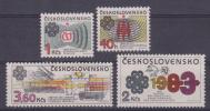 CHECOSLOVAQUIA 1.983 Serie Completa 4 Valores Y&T 2525/2528 "Año Mundial De Comunicaciones"  S-269 - Neufs