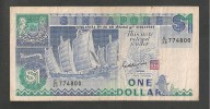 SINGAPORE 1 DOLLAR  BANCONOTA CIRCOLATA - Singapour