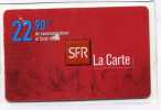 -  FRANCE TELECARTE . SFR . - Opérateurs Télécom