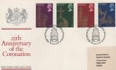 FDC  GRANDE BRETAGNE  HISTOIRE  CELEBRITE POLITIQUE  19789   N* YVERT  964/7 - 1971-1980 Decimal Issues