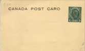 Entero Postal Privado,Canada, Nuevo - 1903-1954 Reyes