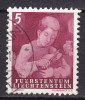 Liechtenstein 1951 Mi. 289     5 Rp Knabe Schneidet Brot - Usati