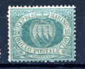 1832/94 - SAINT-MARIN - SAN MARINO - Sass. 13 - LH - Nuevos