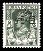 (10) Burma / Birmanie / Myanmar  1947 Definitive Inverted Overprint / Surcharge / Kopfstehend ** / Mnh  Michel 73 K - Burma (...-1947)