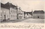 RIBNITZ Rathaus Klosterkirche Handwagen Mann A Bank 26.3.1906 Gelaufen TOP-Erhaltung - Ribnitz-Damgarten