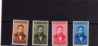 TURCHIA - TURKÍA - TURKEY 1940 POETA NEMIK HEMAL SERIE COMPLETA MNH - Neufs