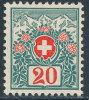 SWITZERLAND 1910 POSTAGE DUES 20 CENT SC# J40 VF  MNH SCARCE KEY STAMP - Ongebruikt