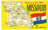 USA, Hello From Big MO, Missouri, The Show Me State, 1971 Used Postcard [P8493] - Other & Unclassified